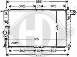 Diederichs 8692006 - Radiateur, refroidissement du moteur cwaw.fr