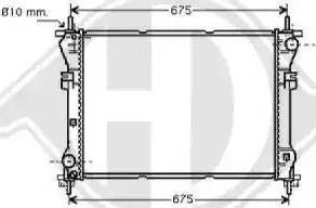 Diederichs 8145405 - Radiateur, refroidissement du moteur cwaw.fr