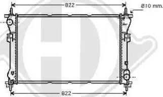 Diederichs 8145406 - Radiateur, refroidissement du moteur cwaw.fr