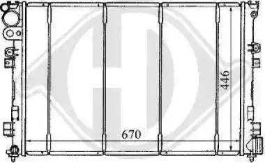 Diederichs 8109146 - Radiateur, refroidissement du moteur cwaw.fr