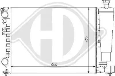 Diederichs 8109143 - Radiateur, refroidissement du moteur cwaw.fr