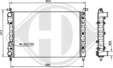 Diederichs 8109209 - Radiateur, refroidissement du moteur cwaw.fr