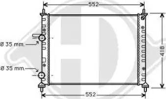 Diederichs 8109205 - Radiateur, refroidissement du moteur cwaw.fr