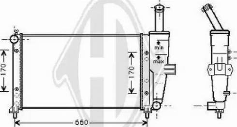 Diederichs 8109215 - Radiateur, refroidissement du moteur cwaw.fr