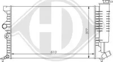 Diederichs 8104154 - Radiateur, refroidissement du moteur cwaw.fr