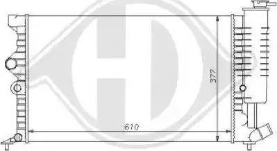 Diederichs 8104151 - Radiateur, refroidissement du moteur cwaw.fr