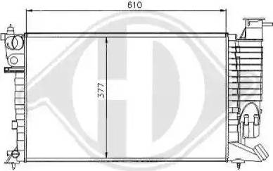 Diederichs 8104165 - Radiateur, refroidissement du moteur cwaw.fr