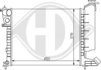 Diederichs 8104166 - Radiateur, refroidissement du moteur cwaw.fr