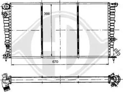 Diederichs 8104116 - Radiateur, refroidissement du moteur cwaw.fr