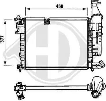 Diederichs 8104113 - Radiateur, refroidissement du moteur cwaw.fr