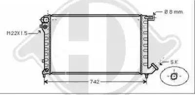 Diederichs 8104181 - Radiateur, refroidissement du moteur cwaw.fr