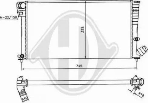 Diederichs 8104182 - Radiateur, refroidissement du moteur cwaw.fr