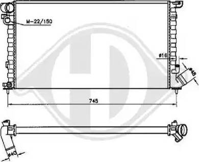 Diederichs 8104187 - Radiateur, refroidissement du moteur cwaw.fr