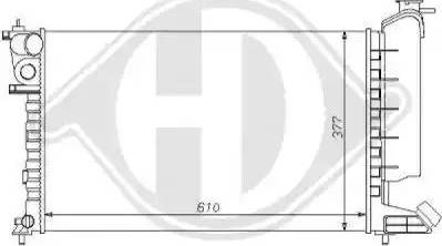 Diederichs 8104134 - Radiateur, refroidissement du moteur cwaw.fr