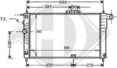 Diederichs 8106100 - Radiateur, refroidissement du moteur cwaw.fr