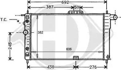 Diederichs 8106101 - Radiateur, refroidissement du moteur cwaw.fr