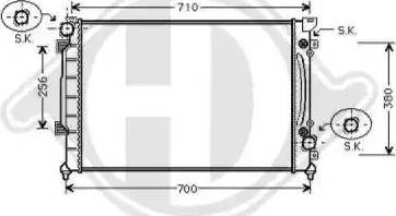 Diederichs 8101156 - Radiateur, refroidissement du moteur cwaw.fr