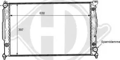 Diederichs 8101104 - Radiateur, refroidissement du moteur cwaw.fr