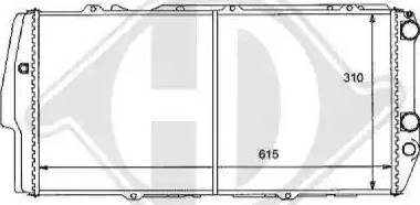 Diederichs 8101112 - Radiateur, refroidissement du moteur cwaw.fr