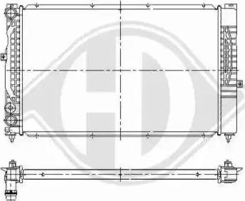 Diederichs 8101230 - Radiateur, refroidissement du moteur cwaw.fr