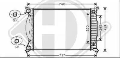 Diederichs 8101707 - Radiateur, refroidissement du moteur cwaw.fr