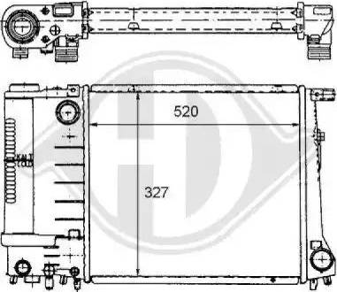 Diederichs 8102169 - Radiateur, refroidissement du moteur cwaw.fr