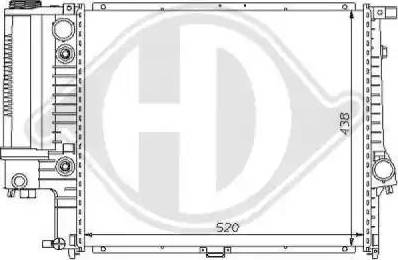 Diederichs 8102162 - Radiateur, refroidissement du moteur cwaw.fr