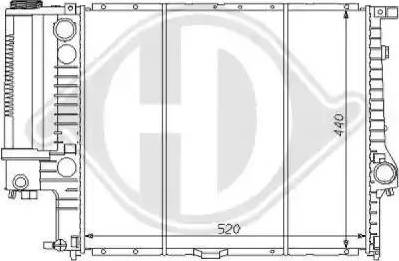 Diederichs 8102107 - Radiateur, refroidissement du moteur cwaw.fr