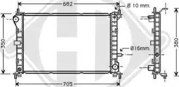 Diederichs 8110199 - Radiateur, refroidissement du moteur cwaw.fr