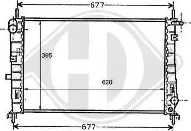 Diederichs 8110114 - Radiateur, refroidissement du moteur cwaw.fr