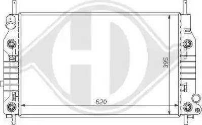 Diederichs 8110115 - Radiateur, refroidissement du moteur cwaw.fr