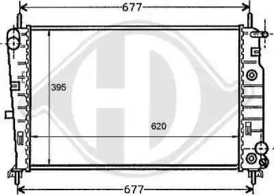 Diederichs 8110180 - Radiateur, refroidissement du moteur cwaw.fr