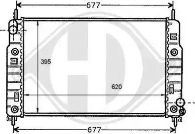 Diederichs 8110179 - Radiateur, refroidissement du moteur cwaw.fr