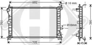 Diederichs 8110200 - Radiateur, refroidissement du moteur cwaw.fr