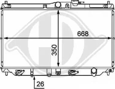 Diederichs 8111151 - Radiateur, refroidissement du moteur cwaw.fr