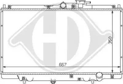 Diederichs 8111101 - Radiateur, refroidissement du moteur cwaw.fr