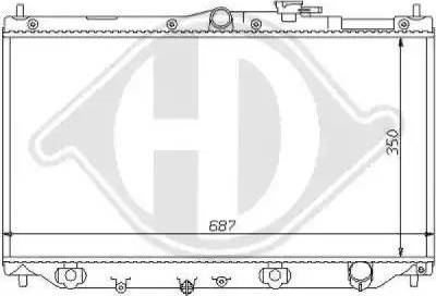 Diederichs 8111120 - Radiateur, refroidissement du moteur cwaw.fr