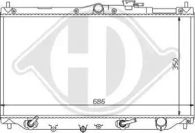 Diederichs 8111122 - Radiateur, refroidissement du moteur cwaw.fr