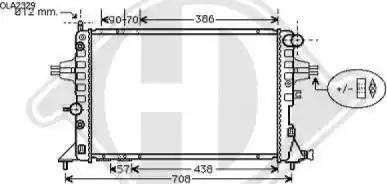 Diederichs 8180509 - Radiateur, refroidissement du moteur cwaw.fr