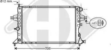 Diederichs 8180506 - Radiateur, refroidissement du moteur cwaw.fr