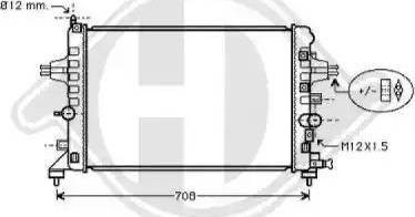 Diederichs 8180604 - Radiateur, refroidissement du moteur cwaw.fr