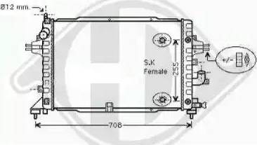 Diederichs 8180608 - Radiateur, refroidissement du moteur cwaw.fr