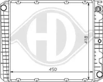 Diederichs 8139112 - Radiateur, refroidissement du moteur cwaw.fr