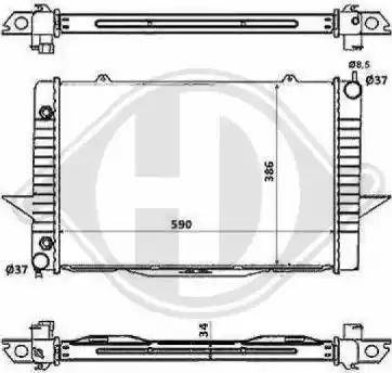 Diederichs 8139128 - Radiateur, refroidissement du moteur cwaw.fr