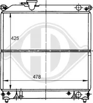 Diederichs 8136111 - Radiateur, refroidissement du moteur cwaw.fr