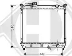 Diederichs 8136118 - Radiateur, refroidissement du moteur cwaw.fr