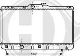 Diederichs 8136134 - Radiateur, refroidissement du moteur cwaw.fr