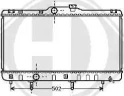 Diederichs 8136135 - Radiateur, refroidissement du moteur cwaw.fr