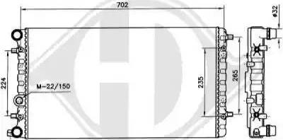 Diederichs 8138192 - Radiateur, refroidissement du moteur cwaw.fr