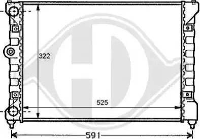 Diederichs 8138104 - Radiateur, refroidissement du moteur cwaw.fr